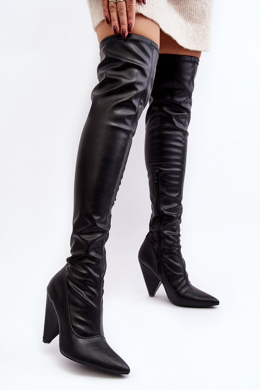 Eco Leather High Boots Step in style