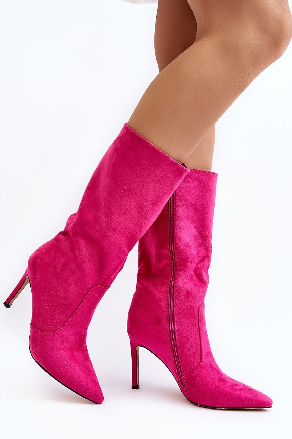 Suede High Boots Thin Heel Step in style